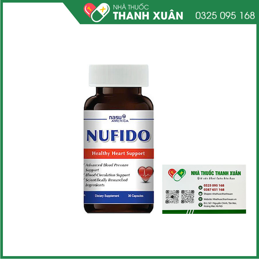 NUFIDO hỗ trợ tăng cường sức khỏe hệ tim mạch, làm bền thành mạch